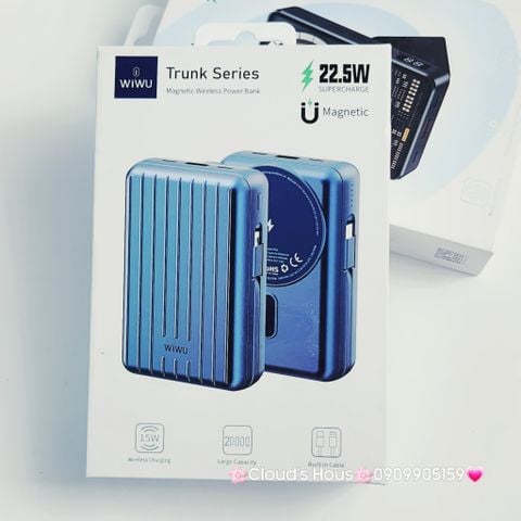 POWERBANK - Sạc dự phòng Chính hãng WIWU Magsafe 22.5W Super Charge 20000mAh