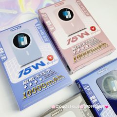 POWERBANK - SẠC DỰ PHÒNG REMAX RPP-65 MAGSAFE 20w 10000mah Hỗ Trợ Sạc Không Dây Dòng 15w Phù Hợp Cho Các Điện Thoại