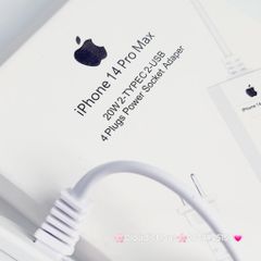 Ổ CẮM Thông Minh Đa Năng Chính hãng Apple 20W 4 Plugs Power Socket Adaper
