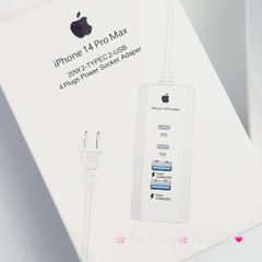 Ổ CẮM Thông Minh Đa Năng Chính hãng Apple 20W 4 Plugs Power Socket Adaper