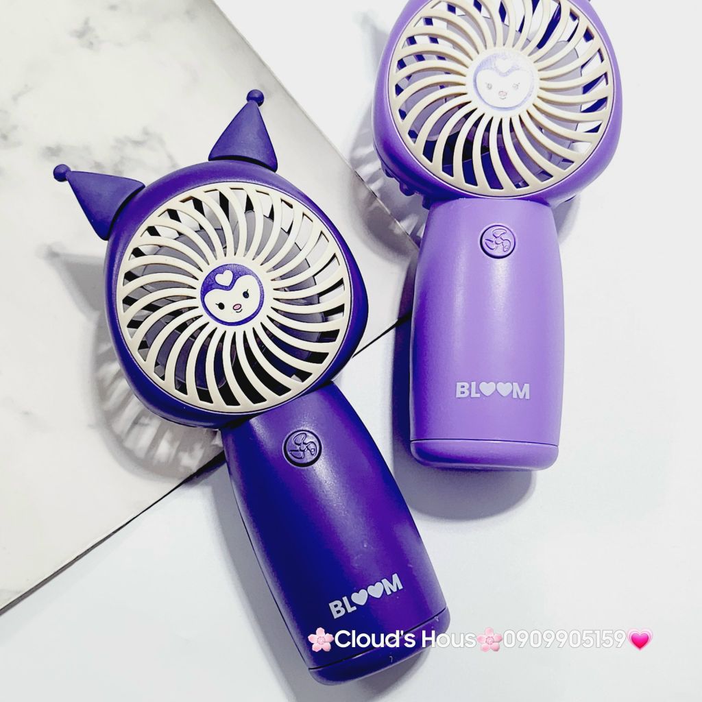 Mini Fan - Quạt cầm tay mini sạc tích điện Sanrio family Kuromi