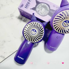 Mini Fan - Quạt cầm tay mini sạc tích điện Sanrio family Kuromi