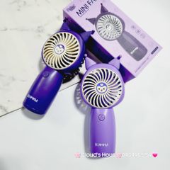 Mini Fan - Quạt cầm tay mini sạc tích điện Sanrio family Kuromi