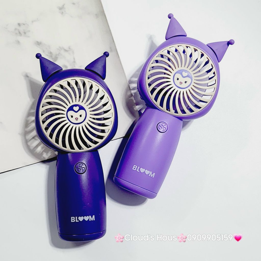 Mini Fan - Quạt cầm tay mini sạc tích điện Sanrio family Kuromi