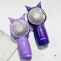Mini Fan - Quạt cầm tay mini sạc tích điện Sanrio family Kuromi