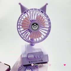 Mini Fan - Quạt Để Bàn Kuromi Mini ( 2 màu)