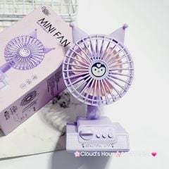 Mini Fan - Quạt Để Bàn Kuromi Mini ( 2 màu)