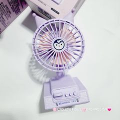 Mini Fan - Quạt Để Bàn Kuromi Mini ( 2 màu)