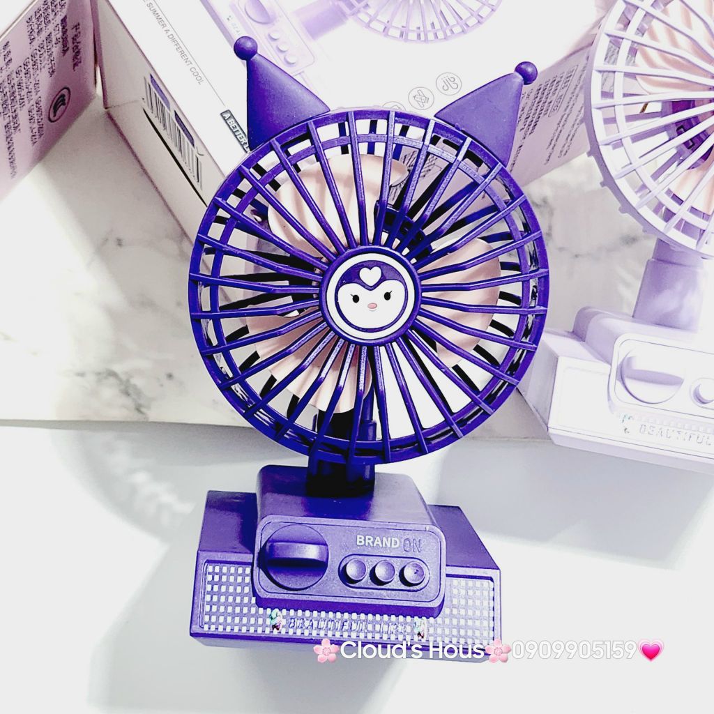 Mini Fan - Quạt Để Bàn Kuromi Mini ( 2 màu)