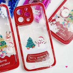 Case Ốp điện thoại iPhone Noel Phao Nước Bling Bling iPhone 11/12/13/14/15/Plus/Pro/Promax