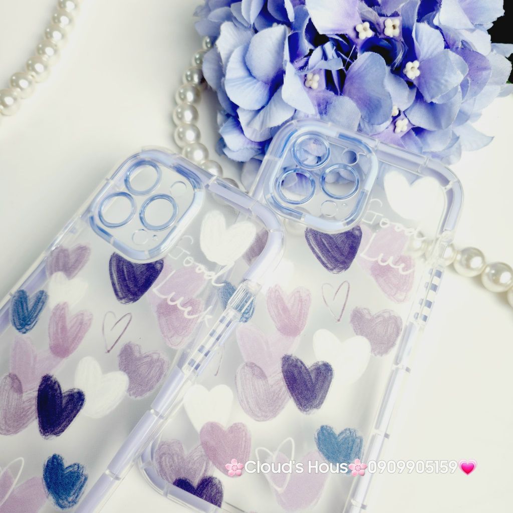 Case Ốp điện thoại iPhone Phao Tim Trong Chống Shock iPhone 11/12/13/14/15/Pro/Promax