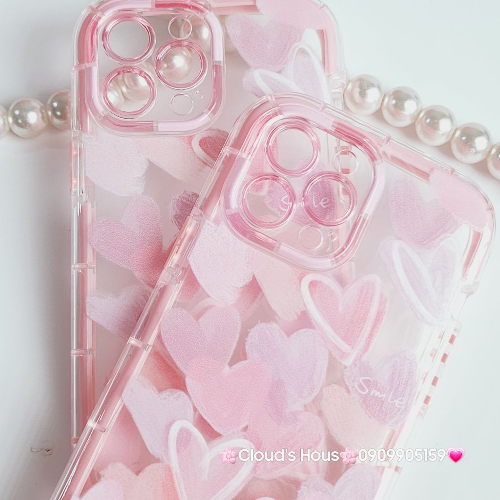 Case Ốp điện thoại iPhone Phao Tim Trong Chống Shock iPhone 11/12/13/14/15/Pro/Promax