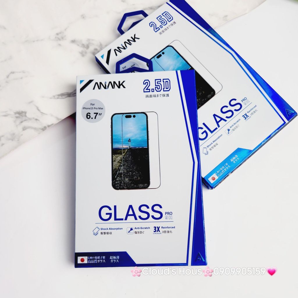 CƯỜNG LỰC CHÍNH HÃNG ANANK FULL VIỀN ( Hộp rời)