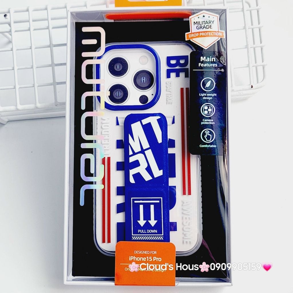 Case Ốp điện thoại Trong Freedom Chống Dựng Chống Shock Không Vàng Mutural chính hãng iPhone 15Pro/15Promax