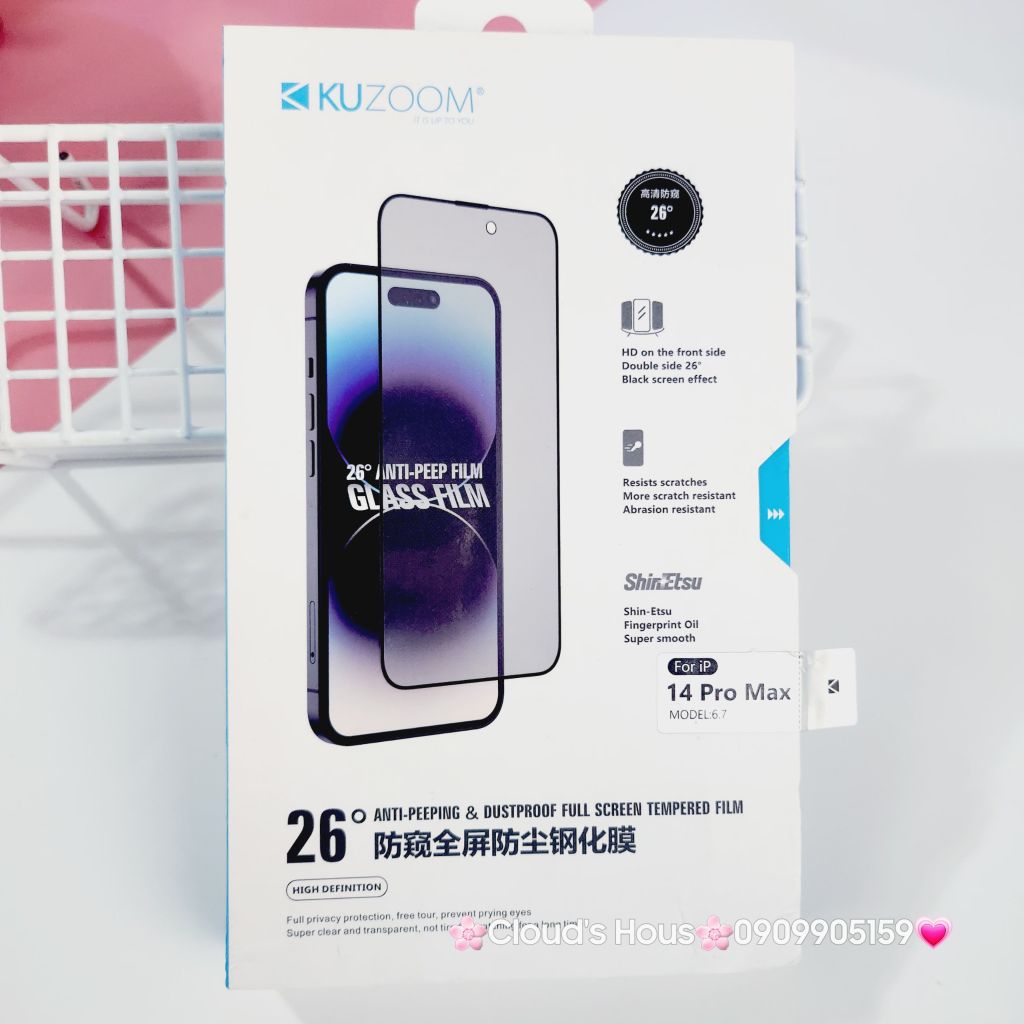 CƯỜNG LỰC Siêu Đẹp Cao cấp Chính Hãng KUZOOM ( Phiên Bản Cao cấp MỚI)