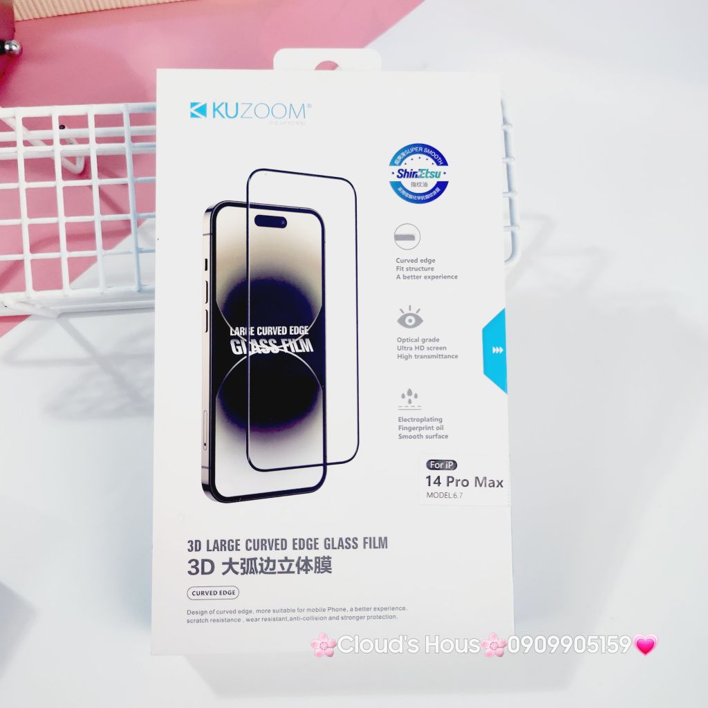 CƯỜNG LỰC Siêu Đẹp Cao cấp Chính Hãng KUZOOM ( Phiên Bản Cao cấp MỚI)