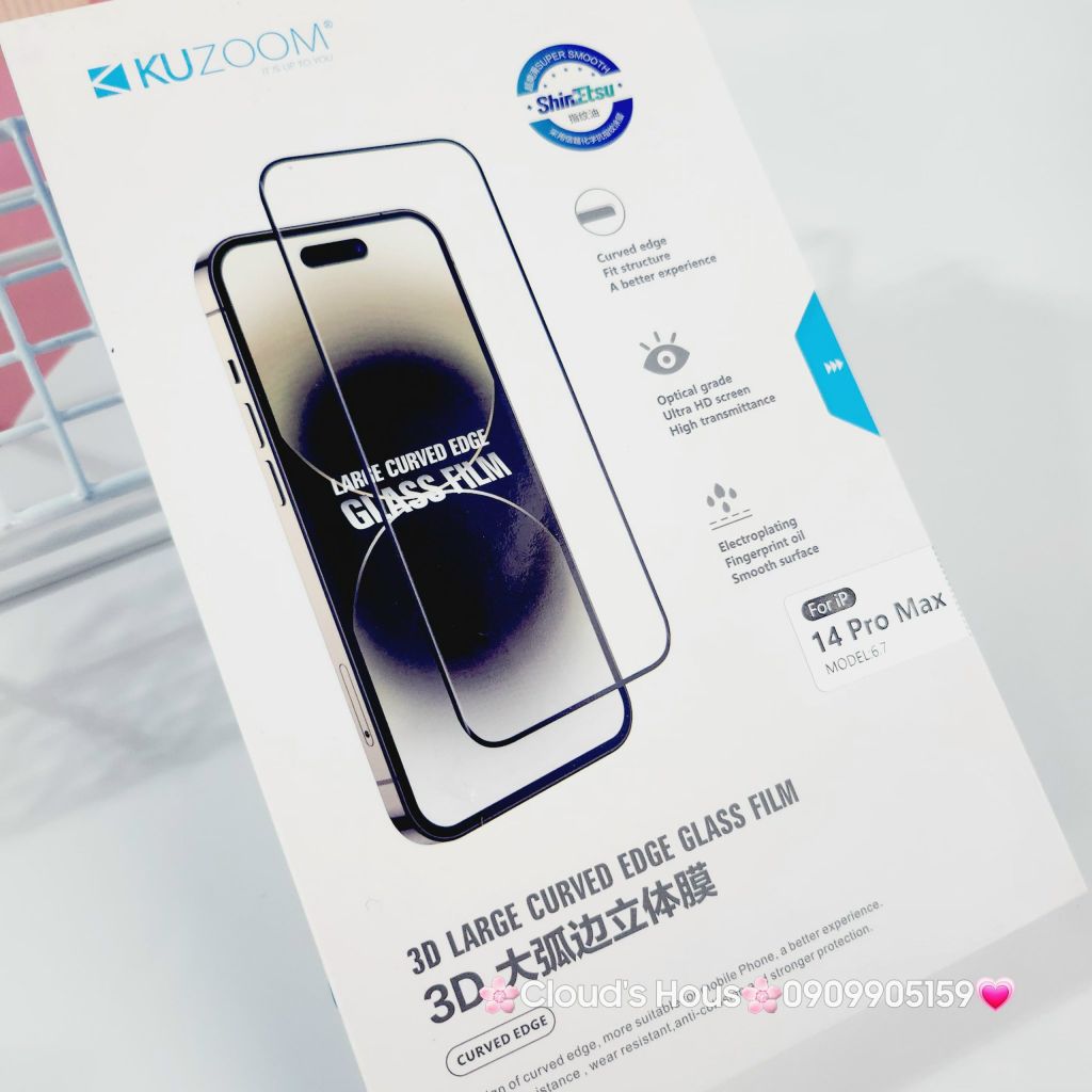 CƯỜNG LỰC Siêu Đẹp Cao cấp Chính Hãng KUZOOM ( Phiên Bản Cao cấp MỚI)