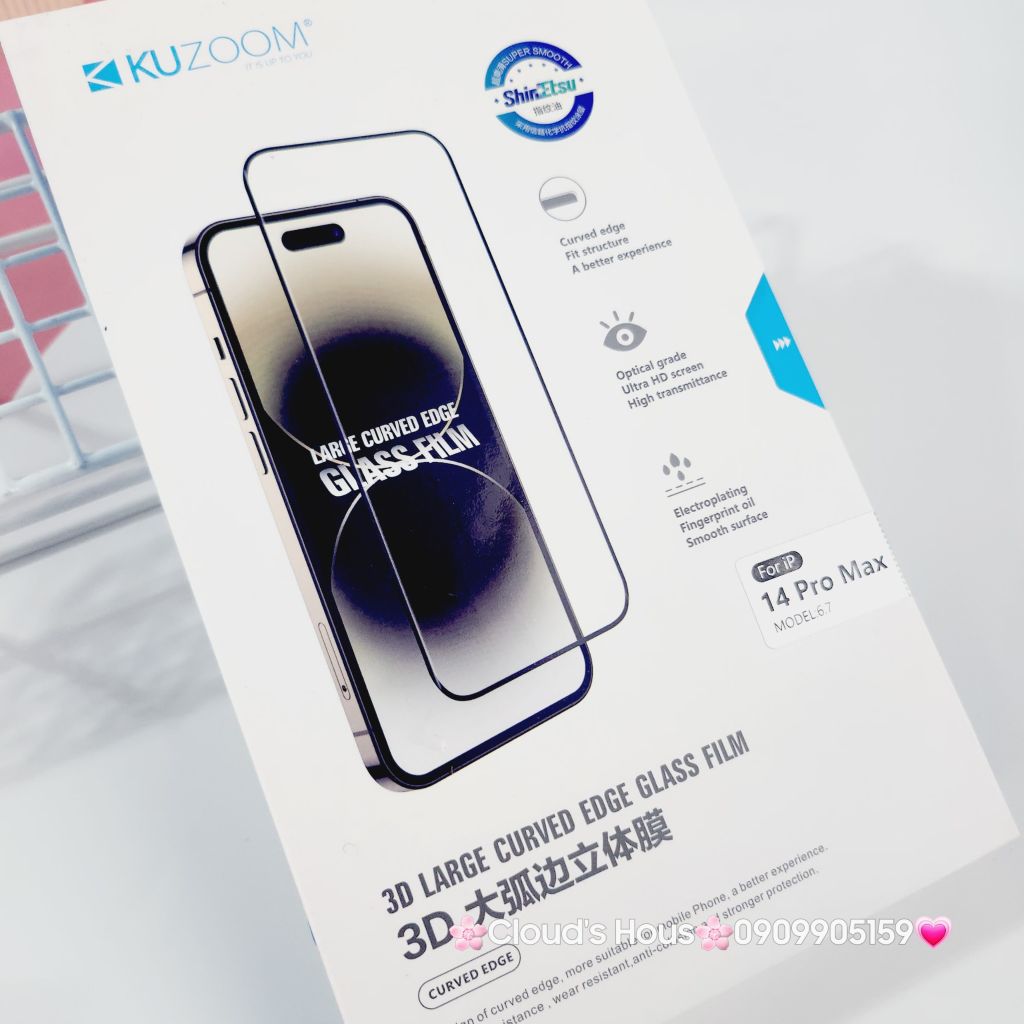 CƯỜNG LỰC Siêu Đẹp Cao cấp Chính Hãng KUZOOM ( Phiên Bản Cao cấp MỚI)