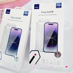 CƯỜNG LỰC Siêu Đẹp Easy Install Chính Hãng WIWU ( có khung tự dán)