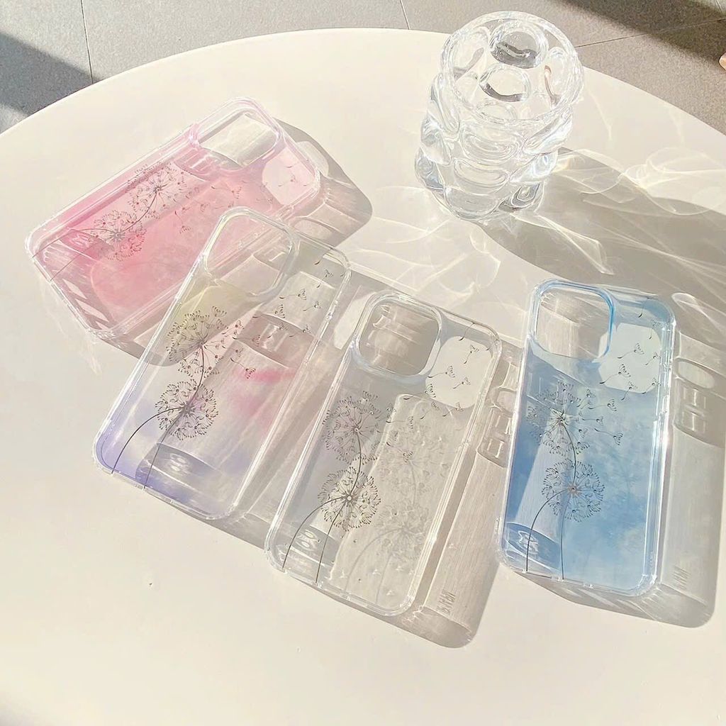 Case Ốp điện thoại Iphone X&M trong loang màu đính đá iPhone Xsm/11/12/13/14/15/Plus/Pro/Promax