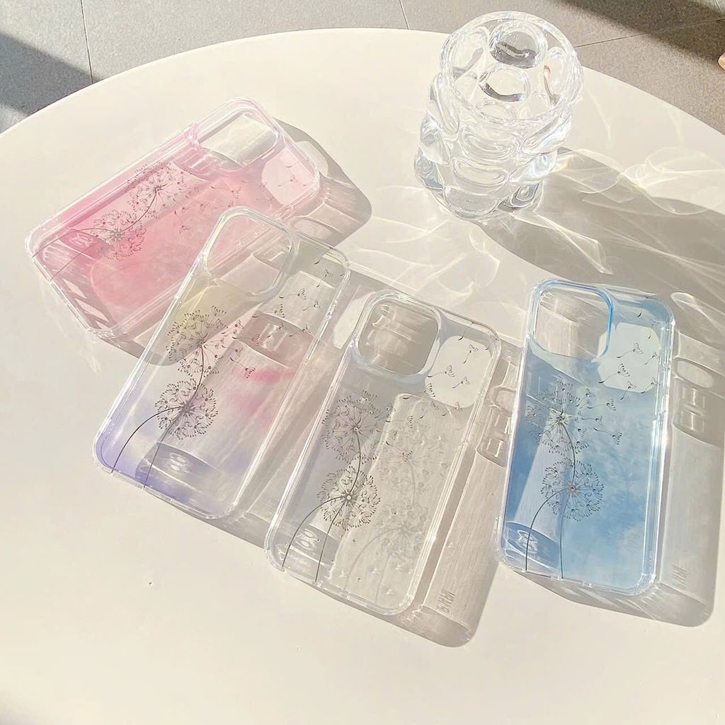 Case Ốp điện thoại Iphone X&M trong loang màu đính đá iPhone Xsm/11/12/13/14/15/Plus/Pro/Promax