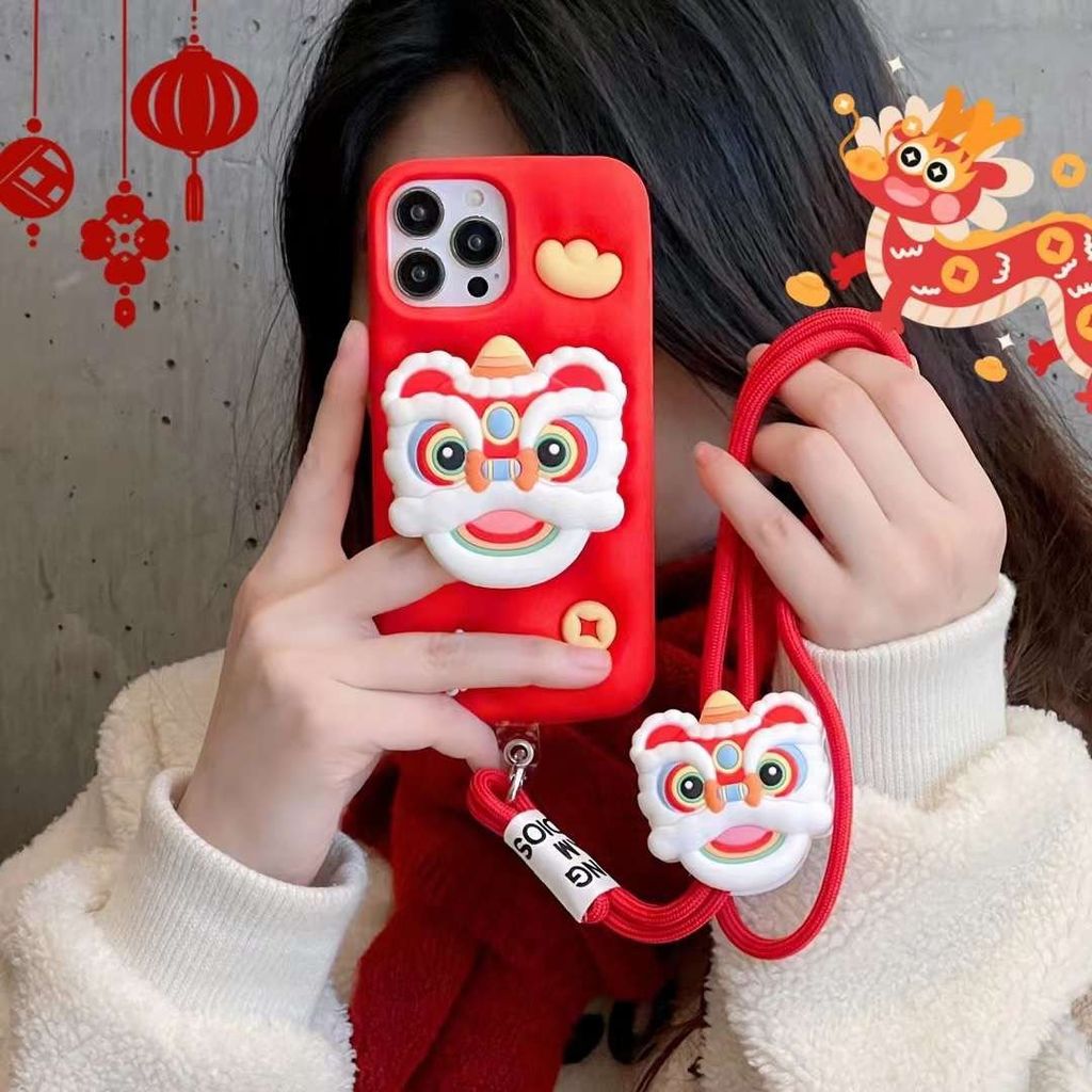 Dây đeo điện thoại LÂN ĐỎ MAY MẮN TẾT