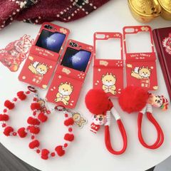 Case Ốp điện thoại Samsung Z Flip RỒNG MORE MONEY Kèm Charm Samsung Z Flip 4/5 - TẾT