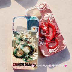 Case Ốp điện thoại iPhone Rồng Xanh Hologram Chinese Dragon iPhone 12/13/14/15/Pro/Promax - TẾT