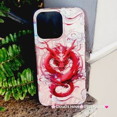 Case Ốp điện thoại iPhone Rồng Đỏ Hologram Chinese Dragon iPhone 12/13/14/15/Pro/Promax - TẾT