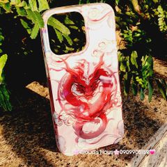 Case Ốp điện thoại iPhone Rồng Đỏ Hologram Chinese Dragon iPhone 12/13/14/15/Pro/Promax - TẾT