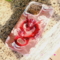 Case Ốp điện thoại iPhone Rồng Đỏ Hologram Chinese Dragon iPhone 12/13/14/15/Pro/Promax - TẾT