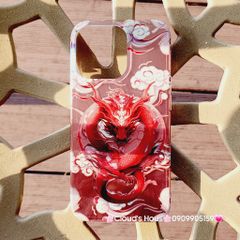 Case Ốp điện thoại iPhone Rồng Đỏ Hologram Chinese Dragon iPhone 12/13/14/15/Pro/Promax - TẾT