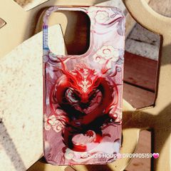 Case Ốp điện thoại iPhone Rồng Đỏ Hologram Chinese Dragon iPhone 12/13/14/15/Pro/Promax - TẾT