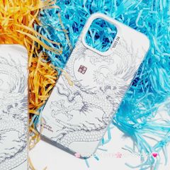 Case Ốp điện thoại iPhone Rồng Trắng Nền trắng So Cool iPhone 11/12/13/14/15/Pro/Promax - TẾT
