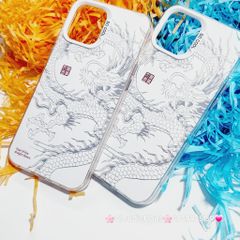 Case Ốp điện thoại iPhone Rồng Trắng Nền trắng So Cool iPhone 11/12/13/14/15/Pro/Promax - TẾT