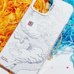Case Ốp điện thoại iPhone Rồng Trắng Nền trắng So Cool iPhone 11/12/13/14/15/Pro/Promax - TẾT