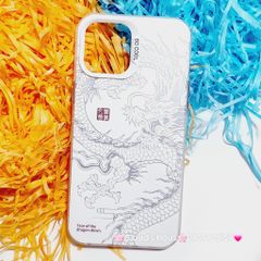 Case Ốp điện thoại iPhone Rồng Trắng Nền trắng So Cool iPhone 11/12/13/14/15/Pro/Promax - TẾT