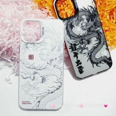 Case Ốp điện thoại iPhone Rồng Trắng Nền trắng So Cool iPhone 11/12/13/14/15/Pro/Promax - TẾT