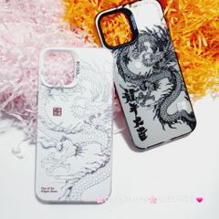 Case Ốp điện thoại iPhone Rồng Trắng Nền trắng So Cool iPhone 11/12/13/14/15/Pro/Promax - TẾT