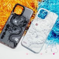Case Ốp điện thoại iPhone Rồng Đen Nền xám So Cool iPhone 11/12/13/14/15/Pro/Promax - TẾT