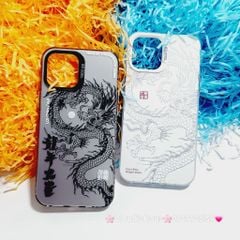 Case Ốp điện thoại iPhone Rồng Đen Nền xám So Cool iPhone 11/12/13/14/15/Pro/Promax - TẾT