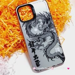 Case Ốp điện thoại iPhone Rồng Đen Nền xám So Cool iPhone 11/12/13/14/15/Pro/Promax - TẾT