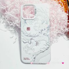 Case Ốp điện thoại iPhone Rồng Trắng Nền trắng So Cool iPhone 11/12/13/14/15/Pro/Promax - TẾT