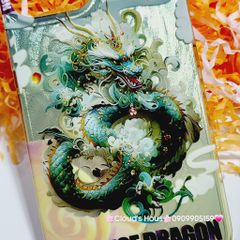 Case Ốp điện thoại iPhone Rồng Xanh Hologram Chinese Dragon iPhone 12/13/14/15/Pro/Promax - TẾT