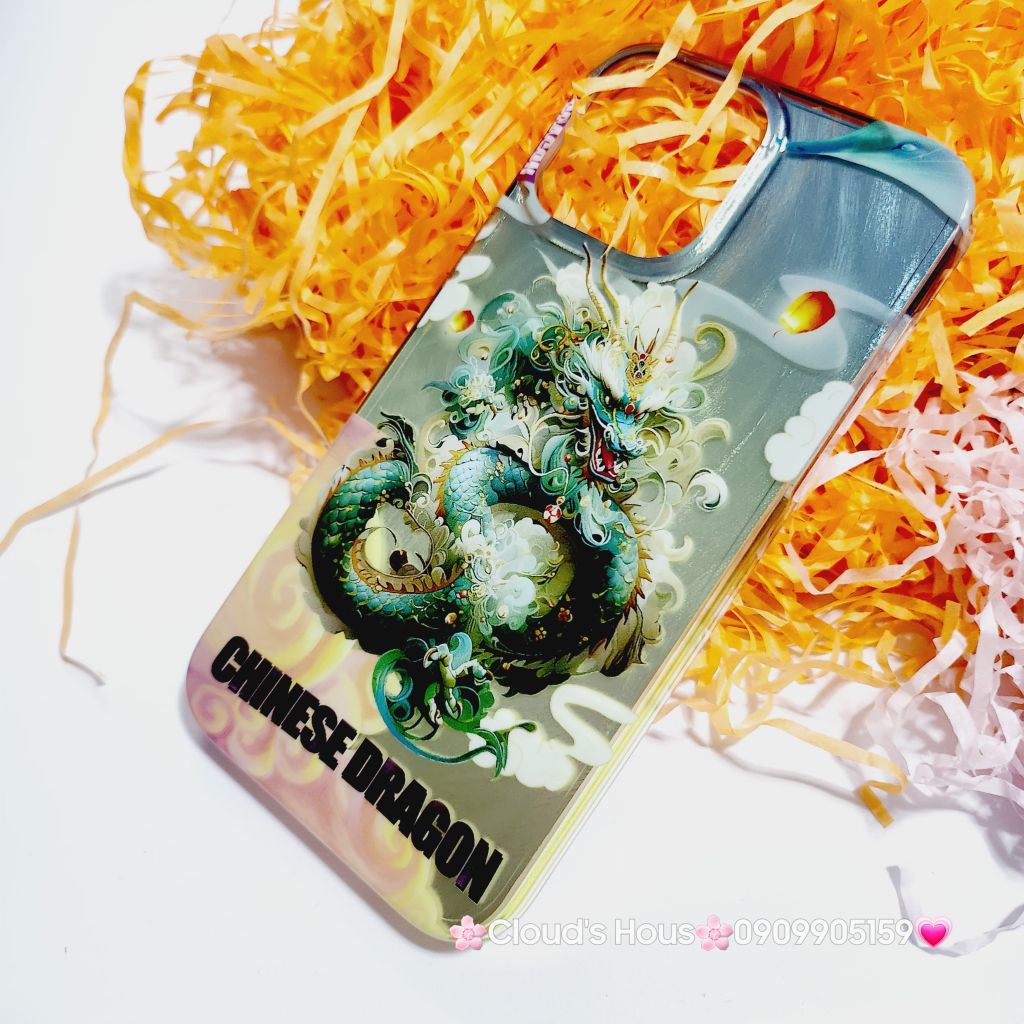 Case Ốp điện thoại iPhone Rồng Xanh Hologram Chinese Dragon iPhone 12/13/14/15/Pro/Promax - TẾT