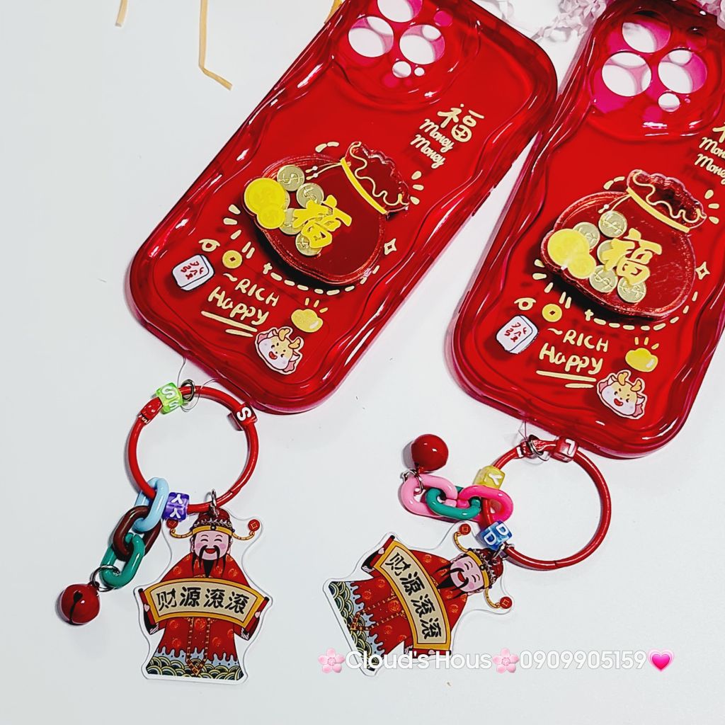 Vòng charm đeo điện thoại THẦN TÀI TẾT