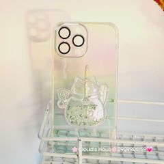 Case Ốp điện thoại iPhone Mèo May Mắn túi tiền nổi trong hologram bảo vệ camera iPhone 12/13/14/15/Pro/Promax - TẾT