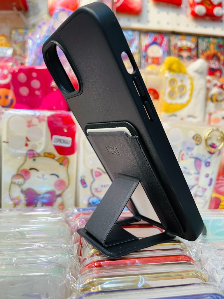 Case Ốp điện thoại iPhone HDD Da Đựng Card Chống dựng VERSION 2 iPhone 11/12/13/14/Pro/Promax