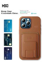 Case Ốp điện thoại iPhone HDD Da Đựng Card Chống dựng VERSION 2 iPhone 11/12/13/14/Pro/Promax