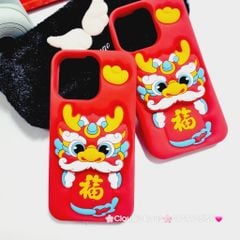 Case Ốp điện thoại iPhone Su dẻo Lân - Rồng kèm Popsocket iPhone 11/12/13/14/15/Pro/Plus/Promax - TẾT